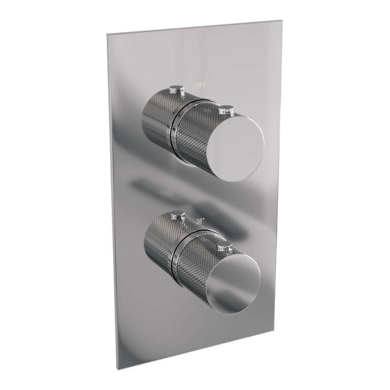 Brauer chrome carving thermostatische inbouw regendoucheset met een douchekop chroom