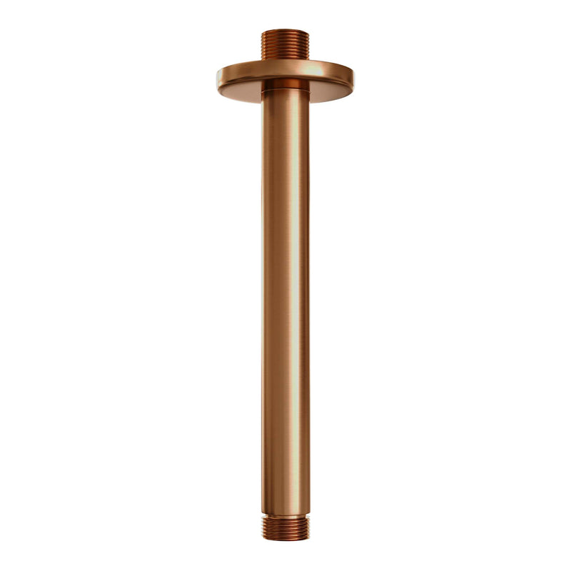 Brauer copper carving thermostatische inbouw regendoucheset met een douchekop koper geborsteld PVD