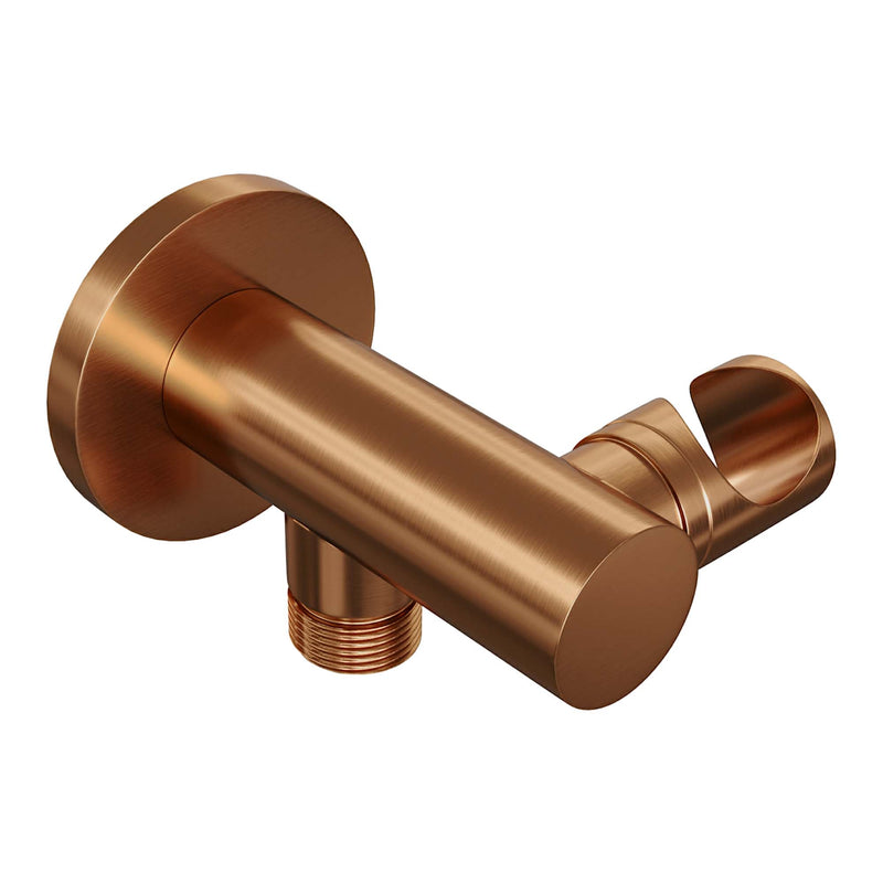 Brauer copper carving thermostatische inbouw regendoucheset met een douchekop koper geborsteld PVD
