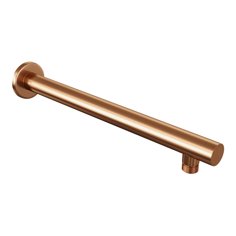 Brauer copper carving thermostatische inbouw regendoucheset met een douchekop koper geborsteld PVD