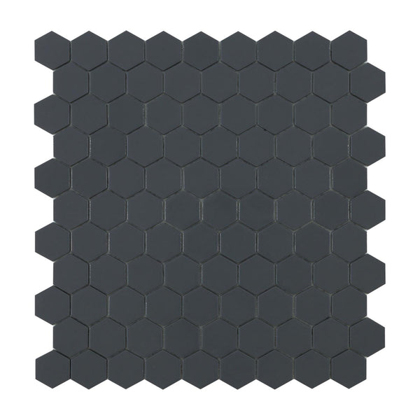 By Goof Mozaiek hexagon dark grey 3,5x3,5cm