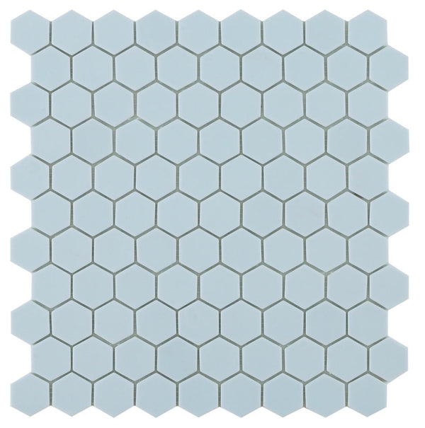 By Goof Mozaiek hexagon light blue 3,5x3,5cm