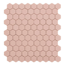 By Goof Mozaiek hexagon pink 3,5x3,5cm