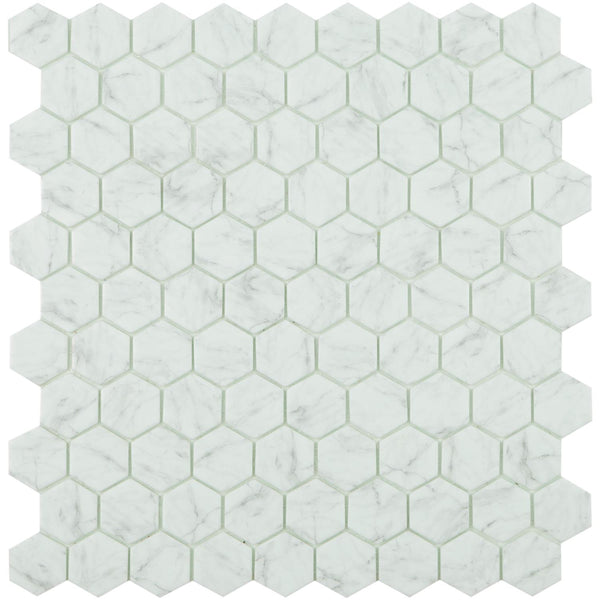 By Goof Mozaiek hexagon statuario 3,5x3,5cm