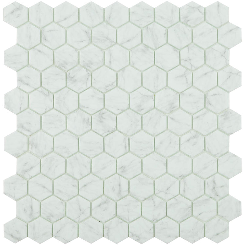By Goof Mozaiek hexagon statuario 3,5x3,5cm