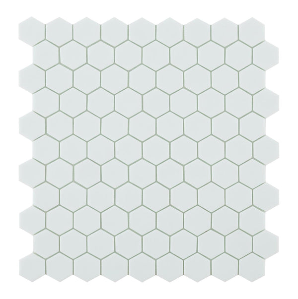By Goof Mozaiek hexagon white 3,5x3,5cm