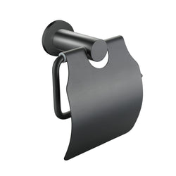 Toiletrolhouder met klep gunmetal