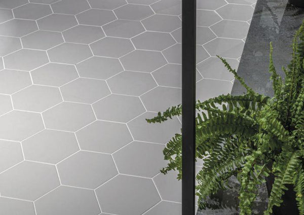 Hexagon Timeless Grey mat 15x17