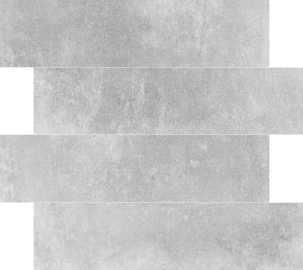 Attica wit wandtegelstroken betonlook 58,5x14,5 cm. €59,95 per m2