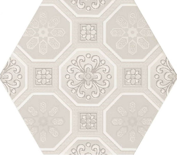 Hexagon Vodevil Decor Ivory 17,5x17,5