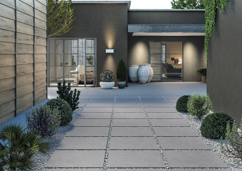 Ceto grijs terrastegel natuursteen look 80x80x2 cm. €69,95 per m2