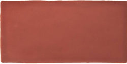 Theseus rood wandtegel vintage look mat 7,5x15 cm. €53,95 per m2