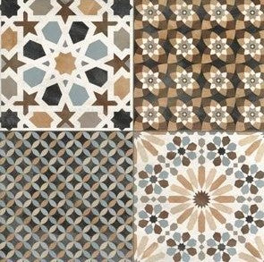 Llias meerkleurig Marrakech vloer/wandtegel Portugese look mat 44x44 cm. €49,95 per m2