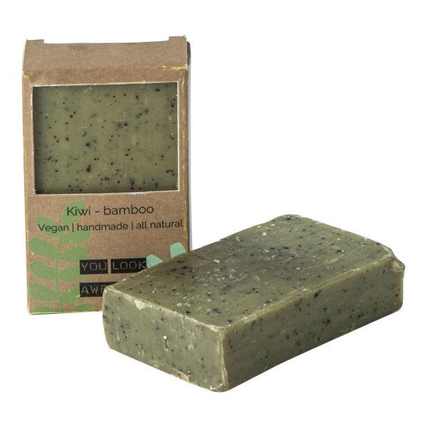 Wellmark vegan soap bar - kiwi bamboe.